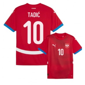 Srbija Dusan Tadic #10 Domaci Dres EP 2024 Kratak Rukavima